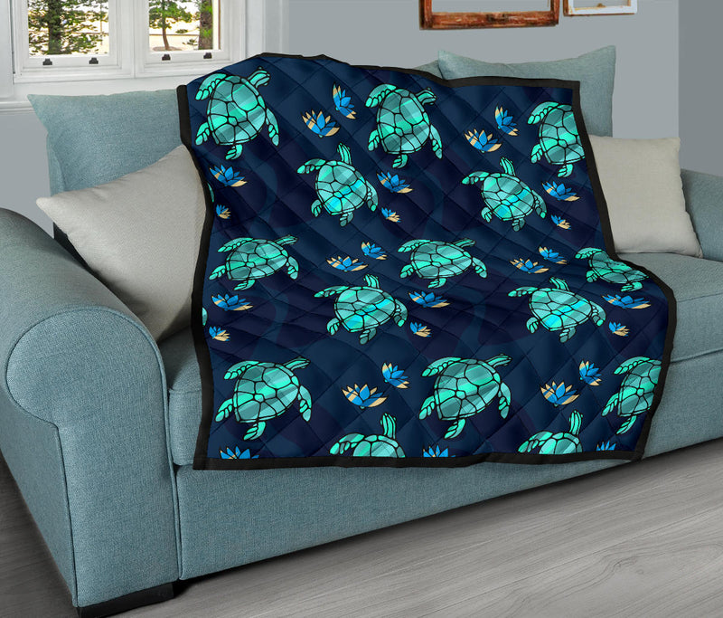 Turtle Love Premium Quilt