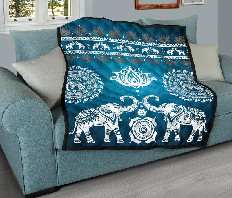 Blue Mandala Premium Quilt