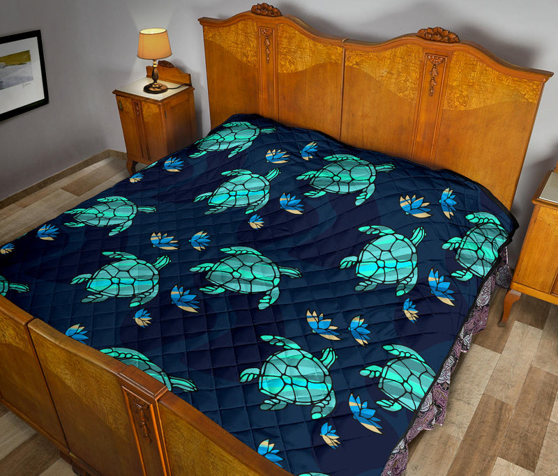 Turtle Love Premium Quilt