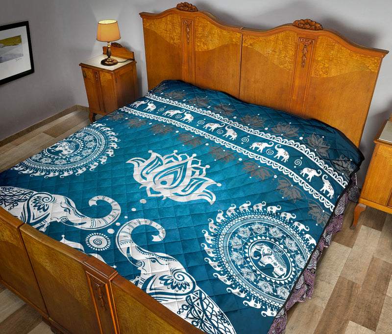 Blue Mandala Premium Quilt