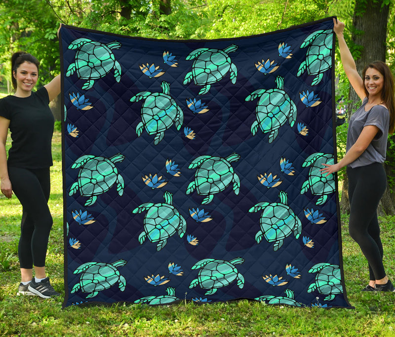 Turtle Love Premium Quilt