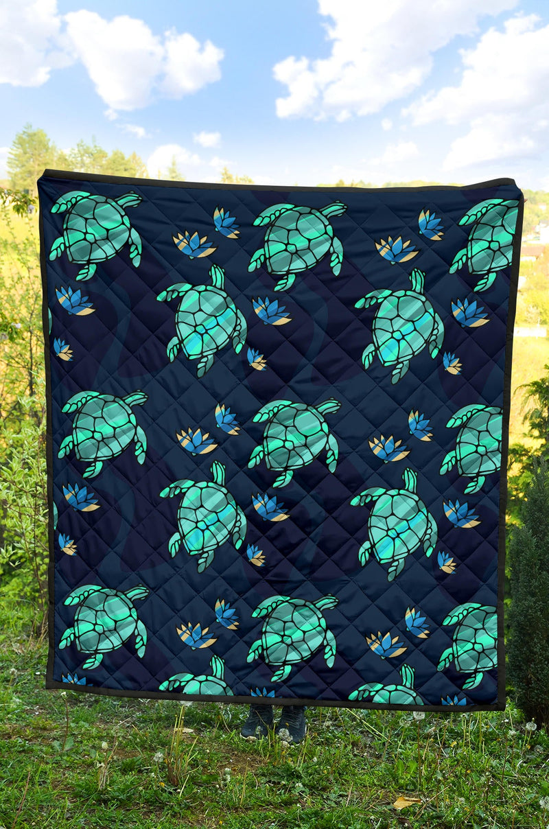 Turtle Love Premium Quilt