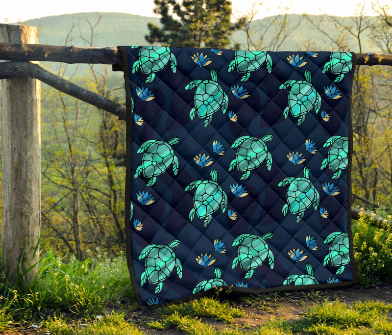 Turtle Love Premium Quilt