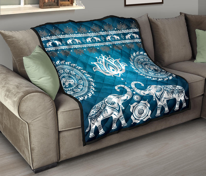 Blue Mandala Premium Quilt